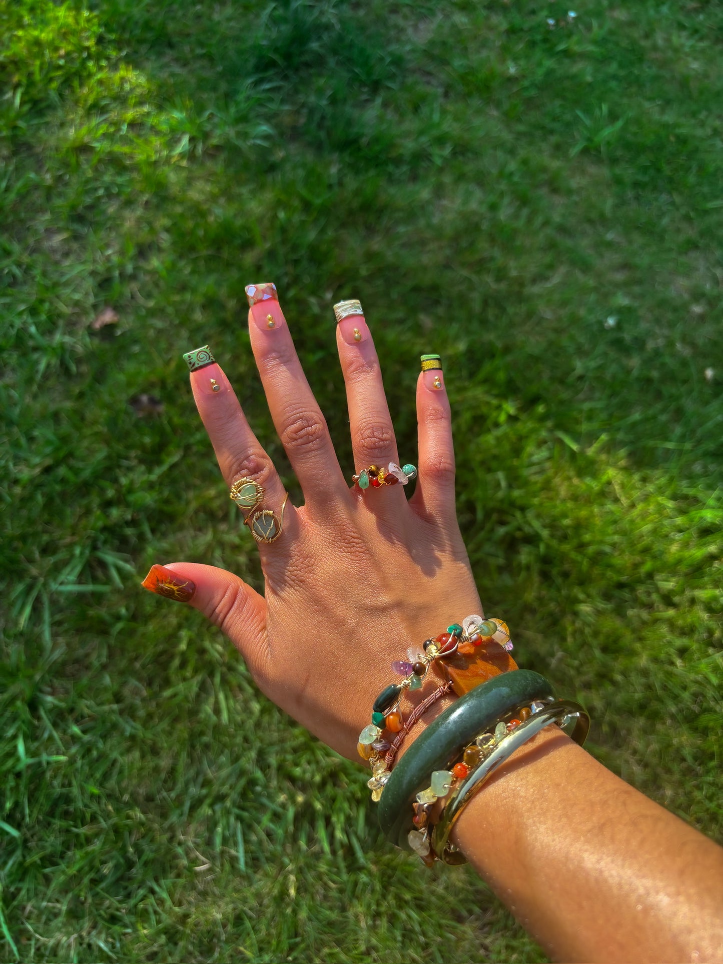 Healing Crystal Rings