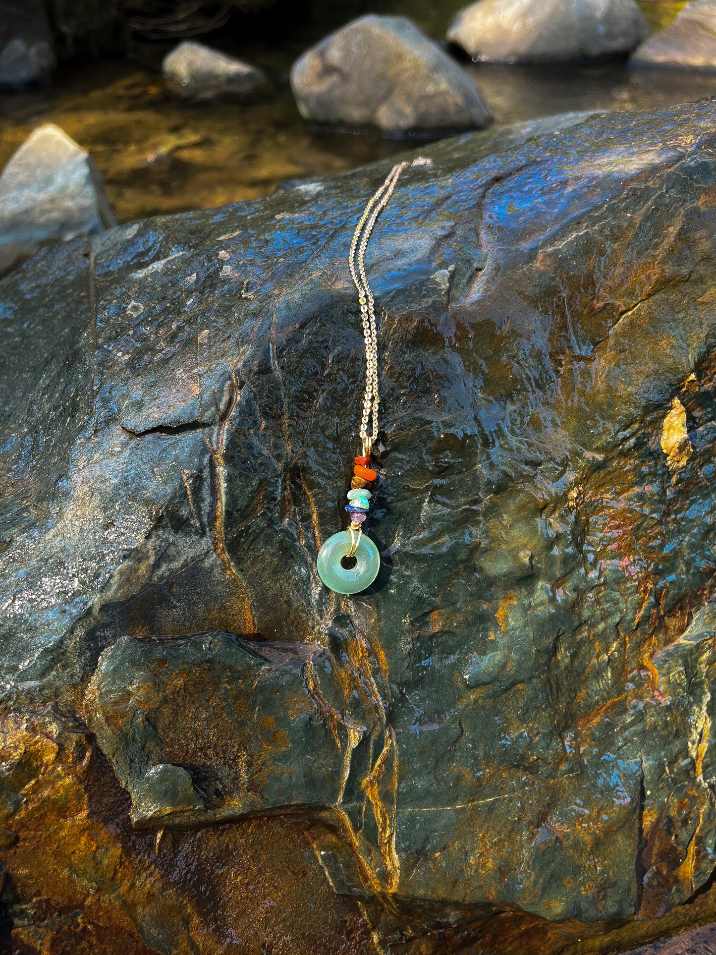 7 Chakra Green Aventurine Necklace