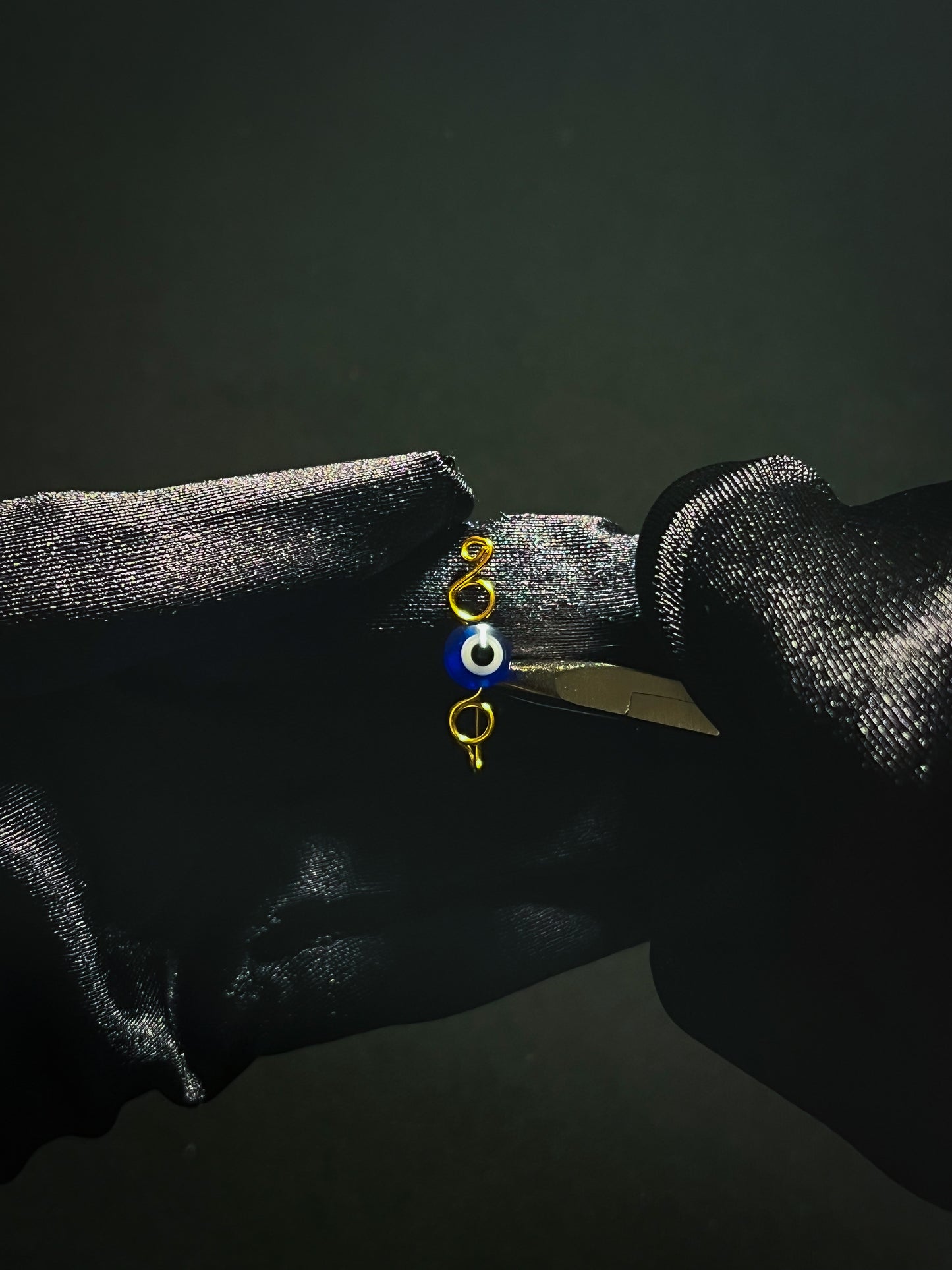 Evil Eye Wire Faux Nose Ring