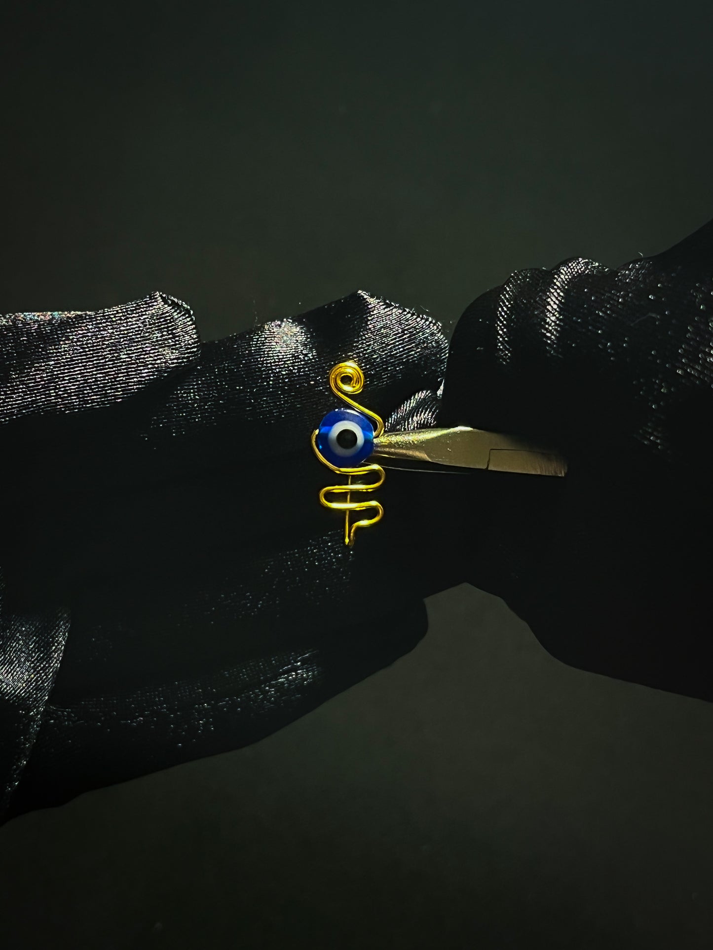 Evil Eye Wire Faux Nose Ring