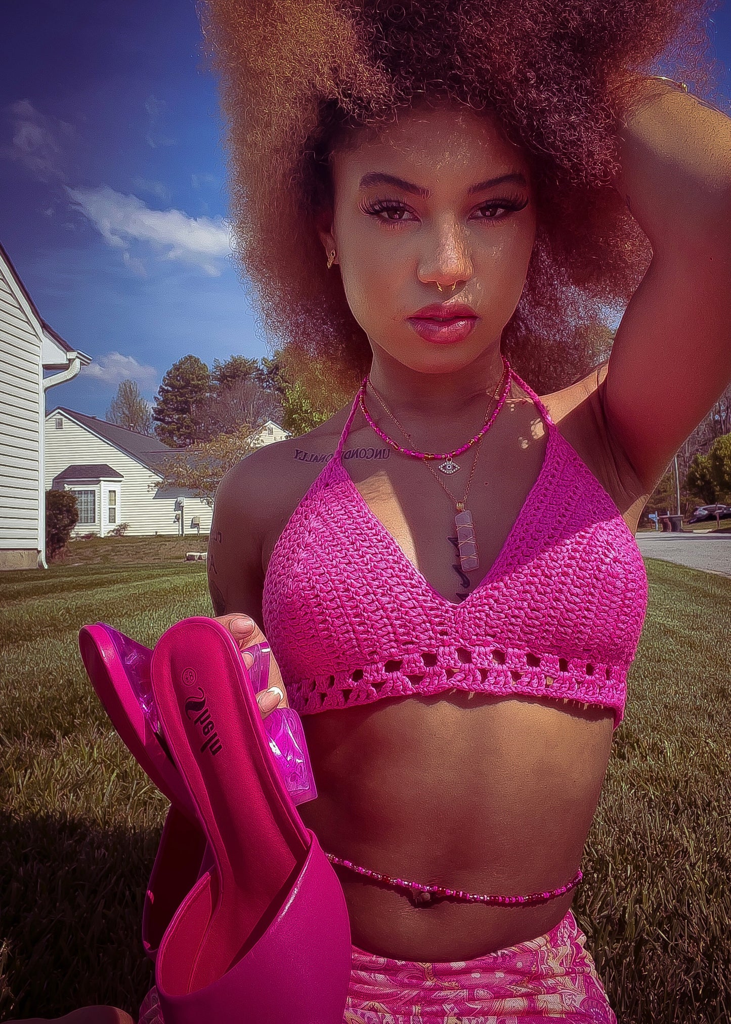 Pretty In Pink Waist Beads