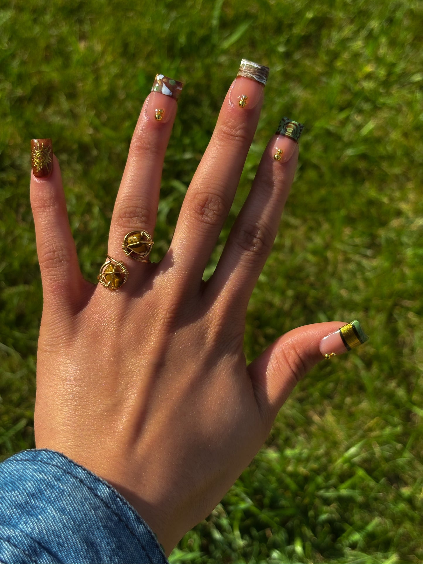Healing Crystal Rings