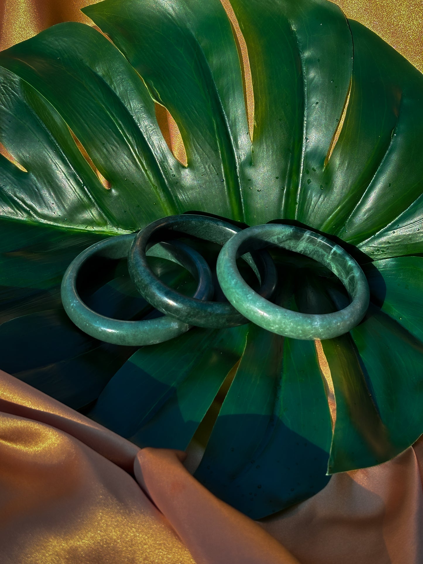 Lucky Jade Bangle Bracelet