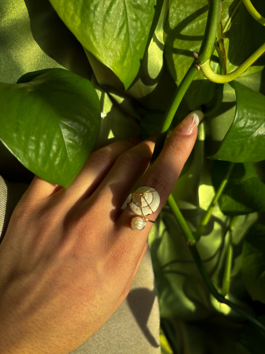 Pearl Siren Ring