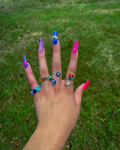 7 Chakra Crystal Ring