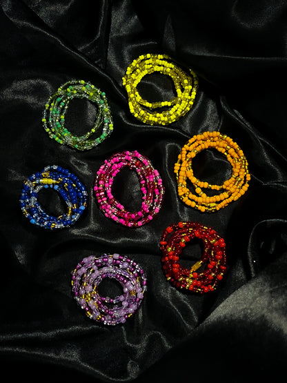 Rainbow Waist Bead Set