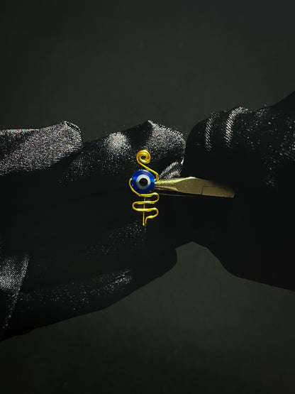 Evil Eye Wire Faux Nose Ring