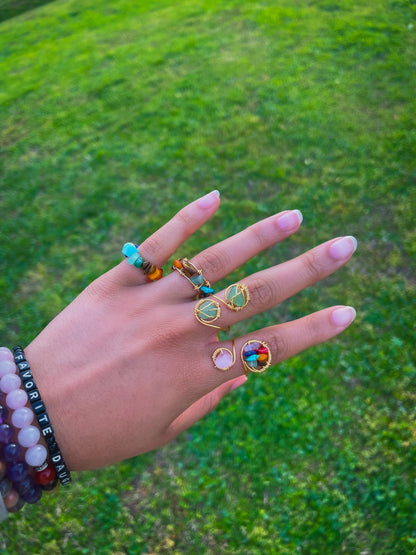 7 Chakra Crystal Ring