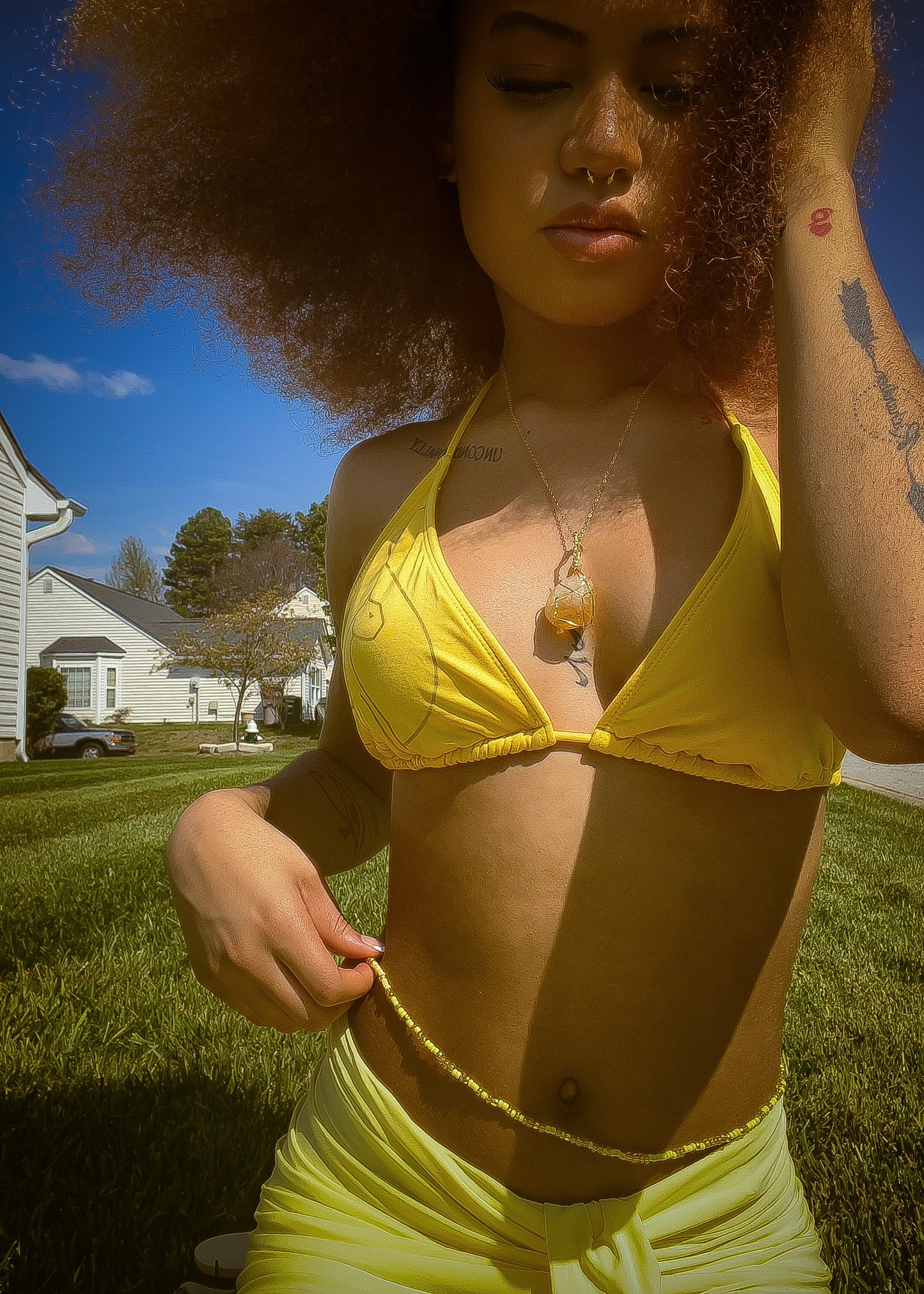 Yellow Solar Plexus Chakra Waist Beads