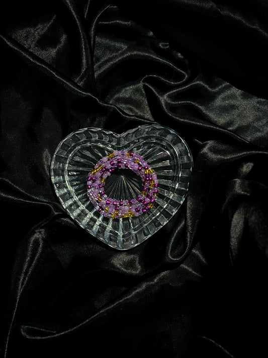 Purple Crown Chakra Waist Beads